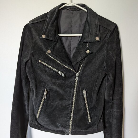 Black versatile leather jacket, size S - Glassons - Picture 1 of 11